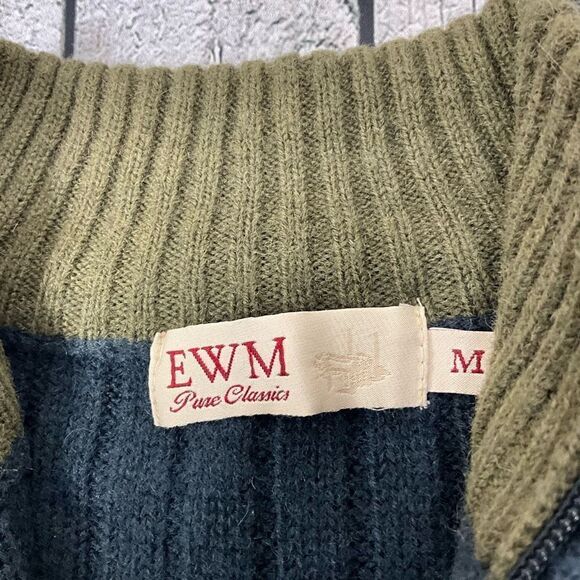 EWM Wool Blend 1/4 Zip Sweater - Picture 4 of 5